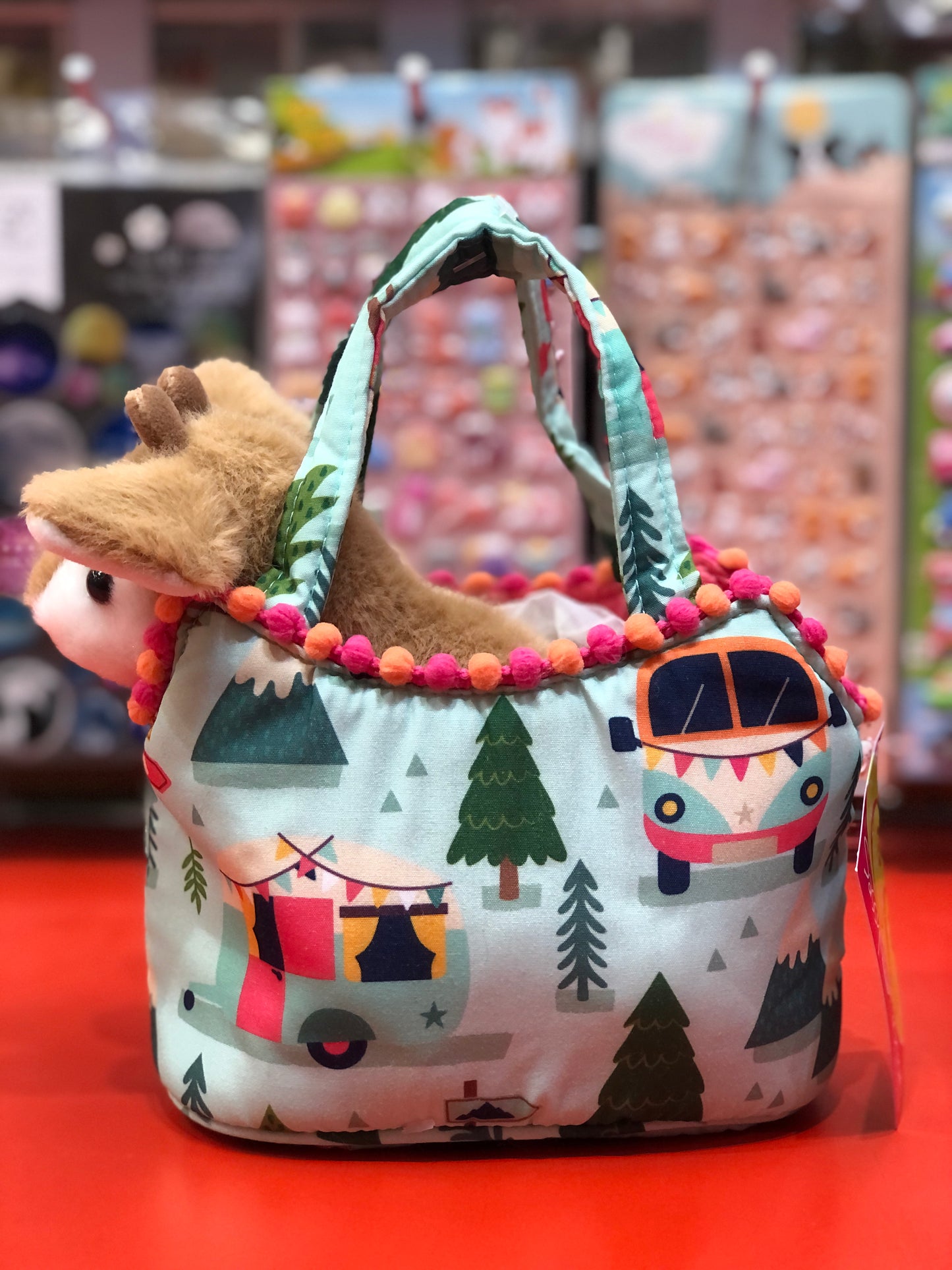 Douglas Camping Sassy Sak with Fawn Plush 6"