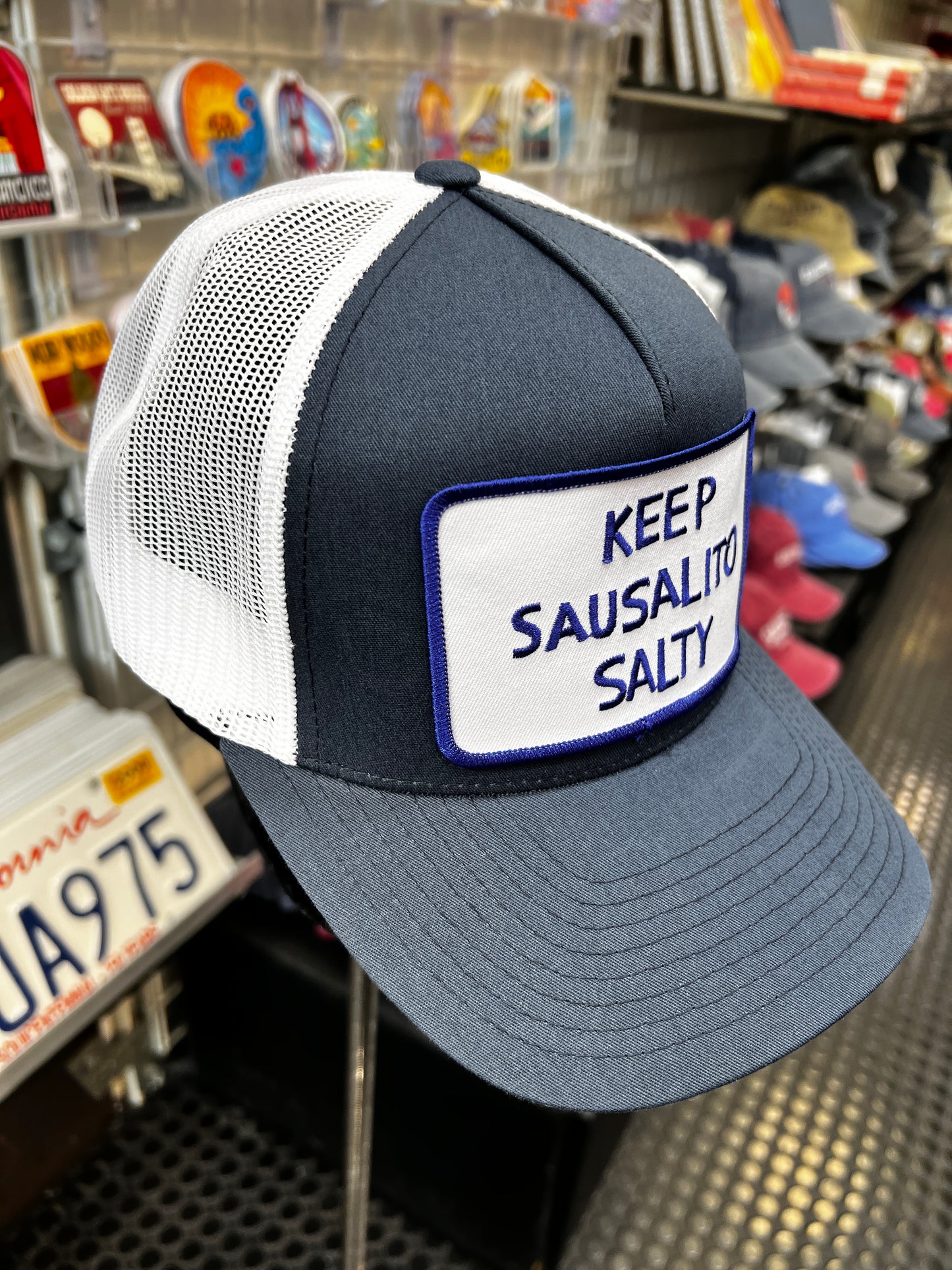 Keep Sausalito Salty Snapback Trucker Cap