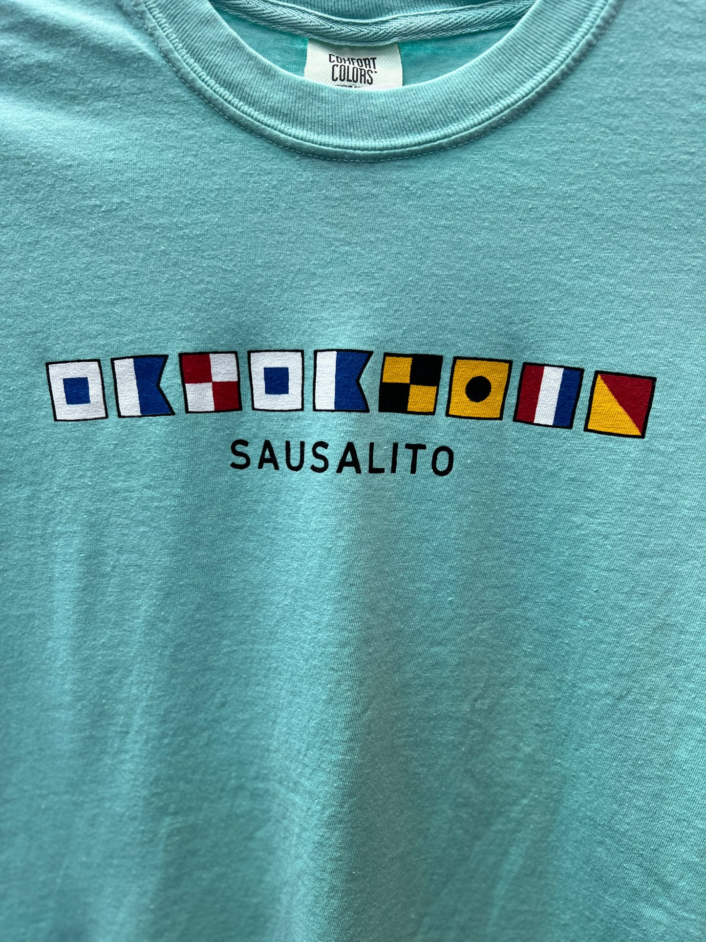 Sausalito Nautical Flag Unisex Long Sleeve T Shirt
