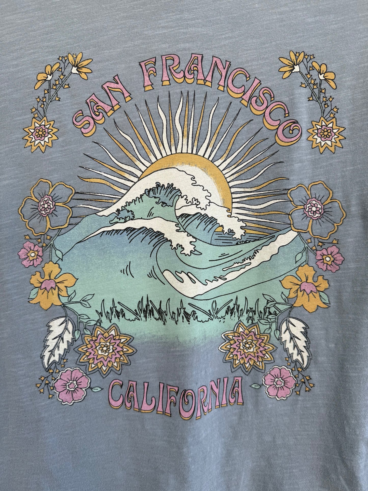 San Francisco Torulose Grass Waves Women's T Shirt