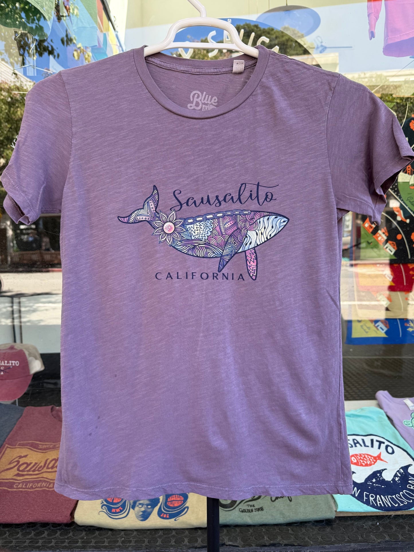 Sausalito Bubbling Humpback Whale Women's Short Sleeve T Shirt