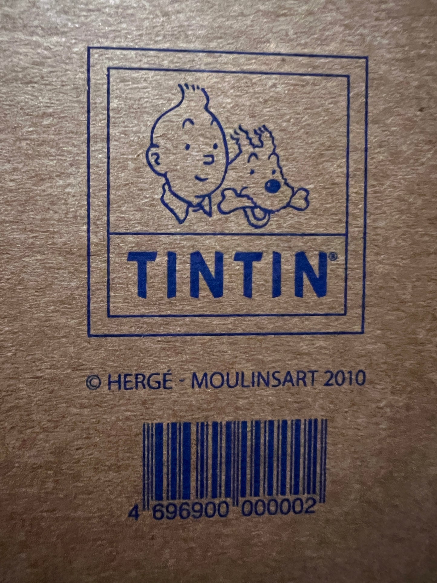 Tintin Statuette Moulinsart Ref. 46969, Totem du "Chevalier de Hadoque". 90 cm. 2010