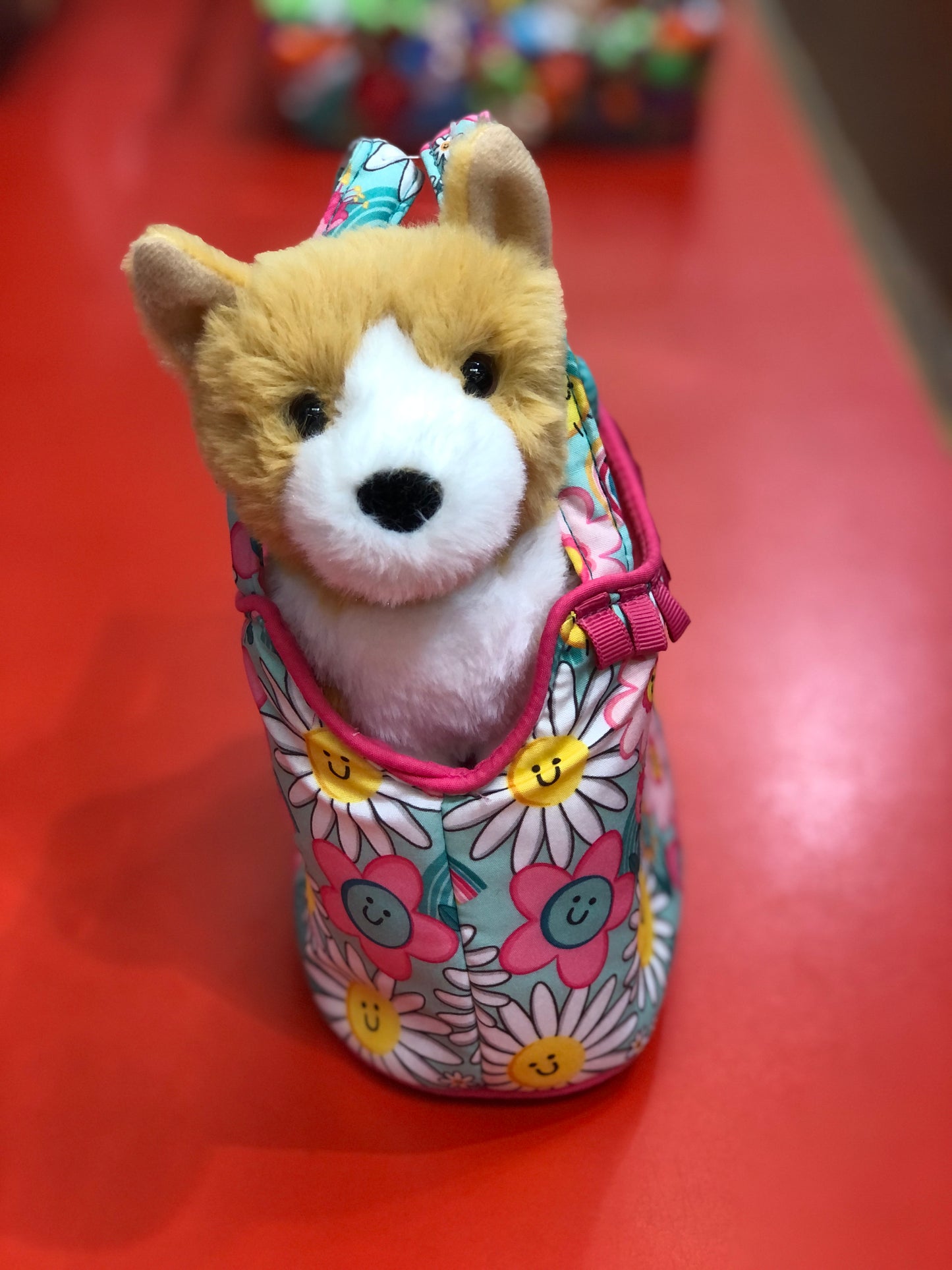 Douglas Sunny Smiles Sassy Sak with Corgi 7"