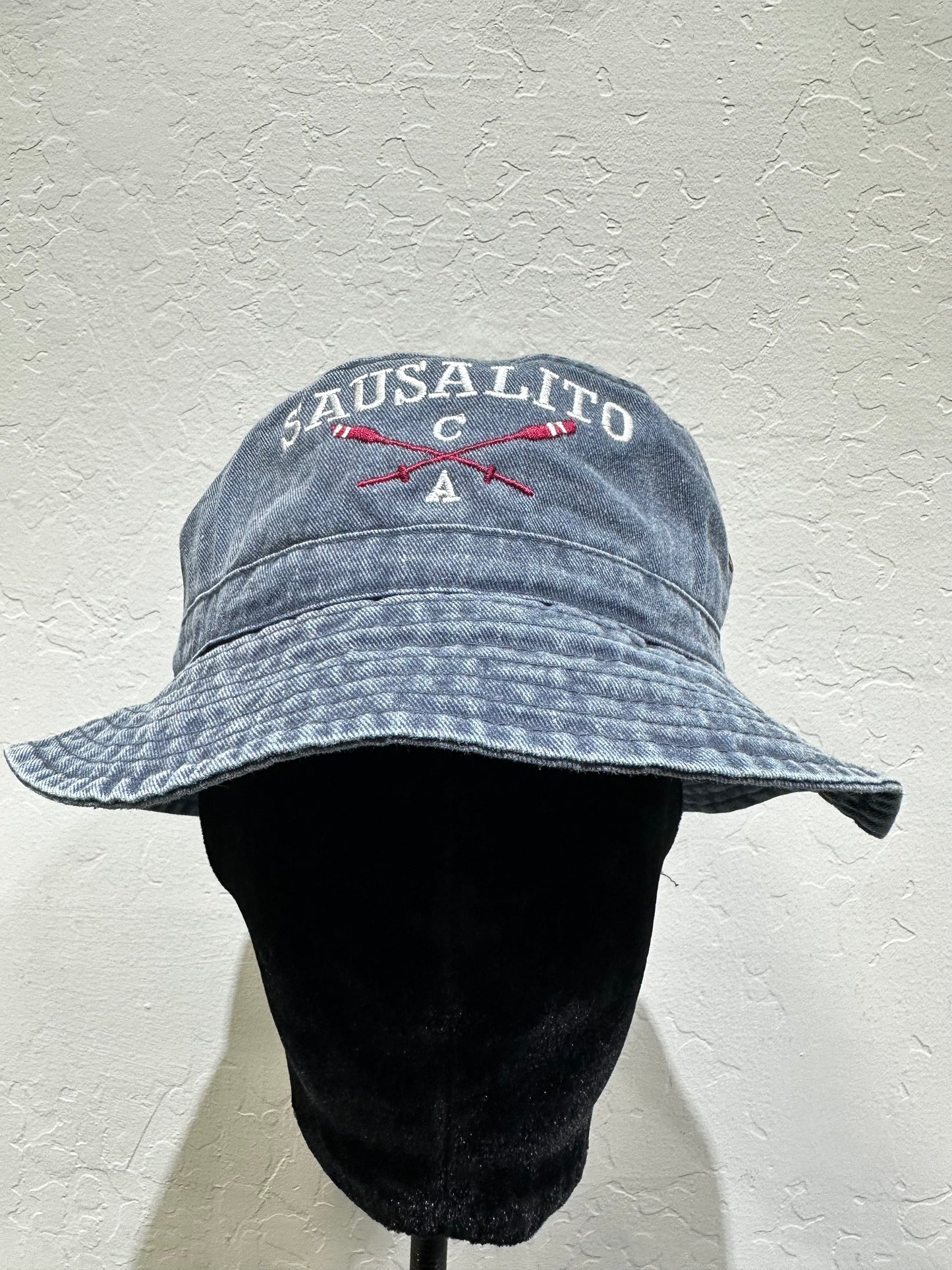 Sausalito Crossed Oars Over Washed 100% Cotton Bucket Hat