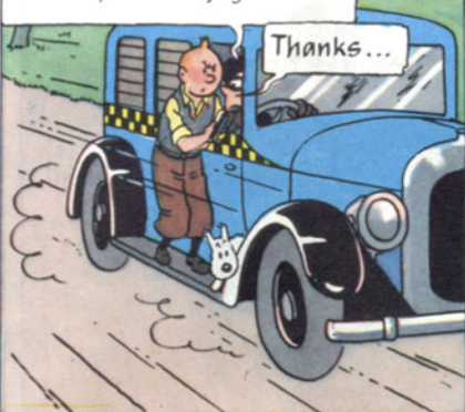 Tintin Chicago Taxi #07 From Tintin in America 1/24