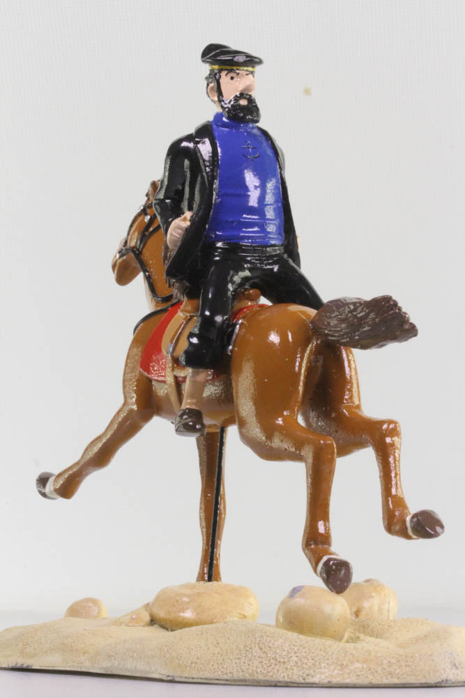 Captain Haddock on Horse Lead Figure From Red Sea Sharks