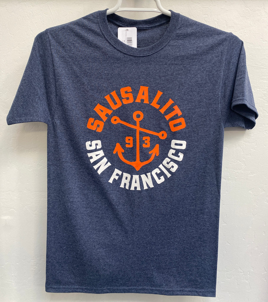 Sausalito San Francisco Anchor Unisex Short Sleeve T Shirt