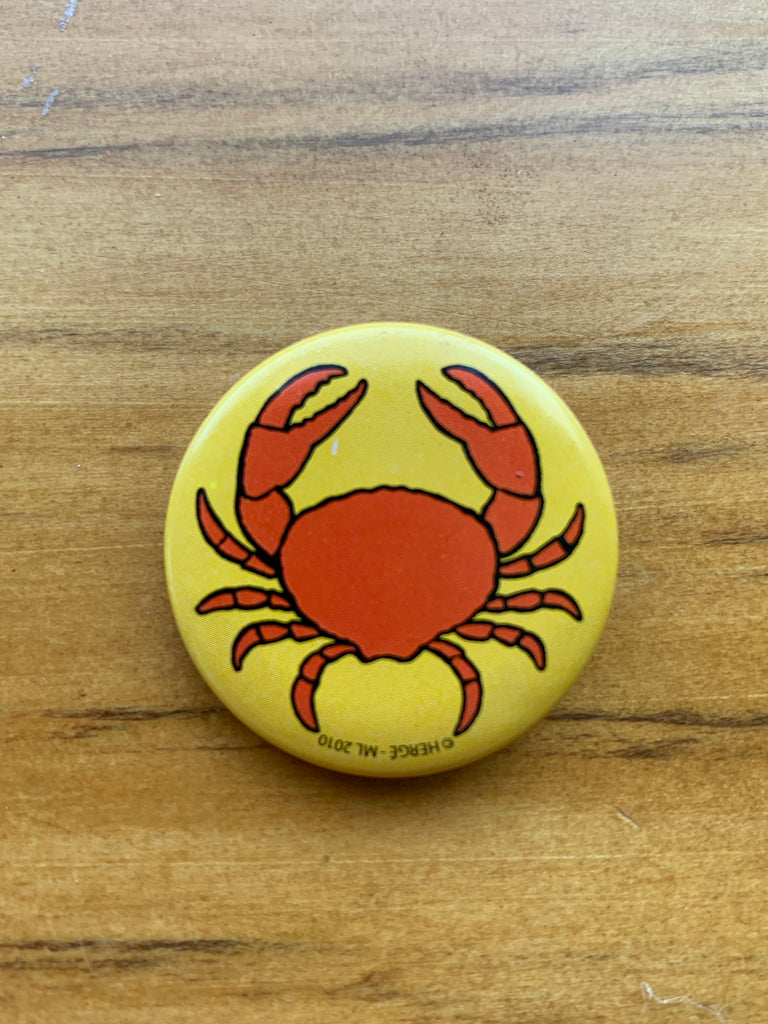 Crab Can Logo From The Crab with the Golden Claws Button