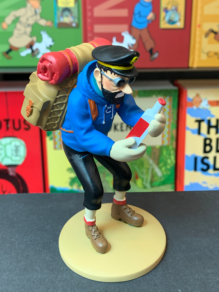 Captain Haddock With Empty Bottle Resin Figure From Tintin in Tibet 12 cm Ref. 42195