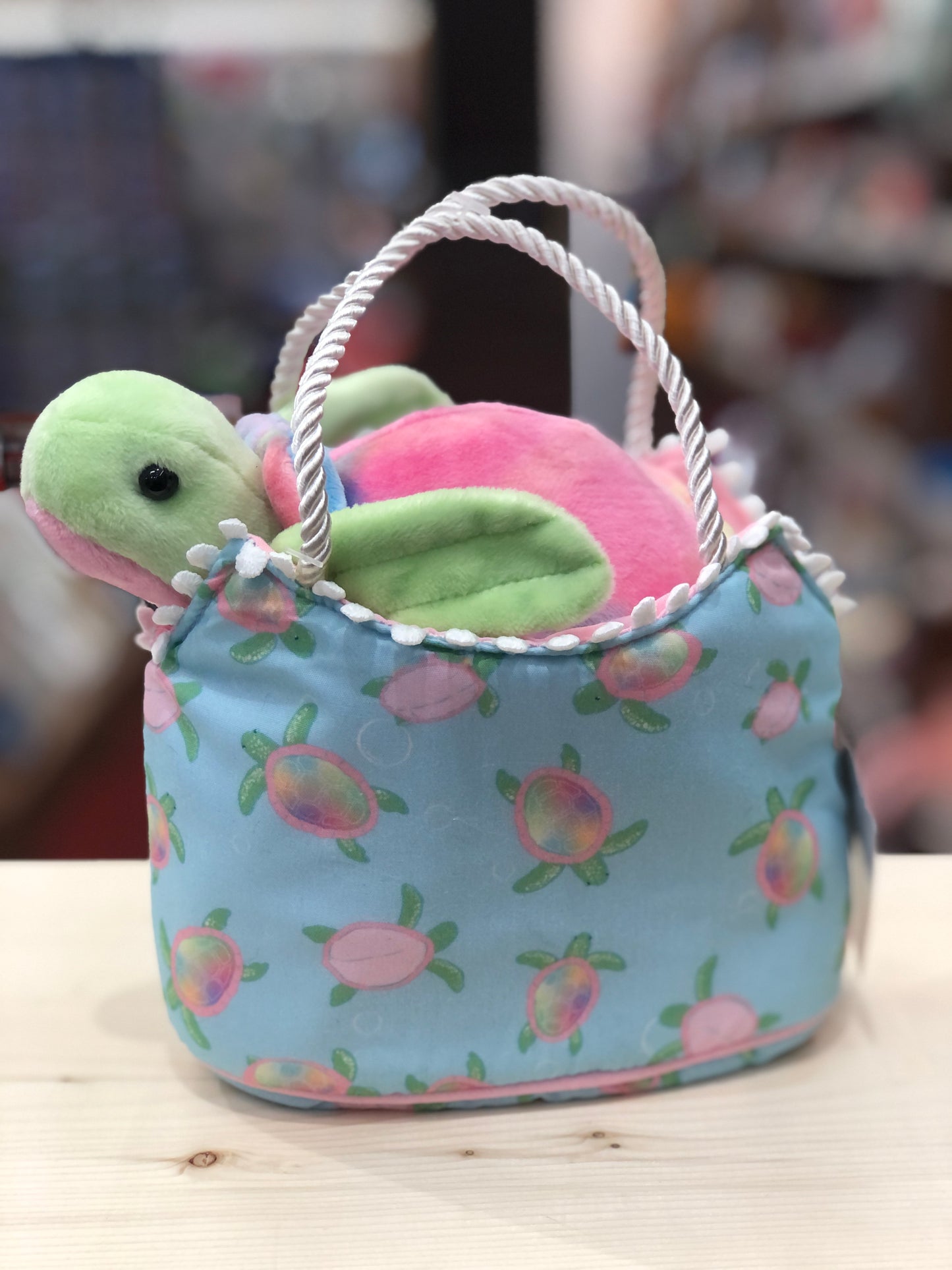 Douglas Sea Turtle Sassy Sak with Rainbow Turtle 6"