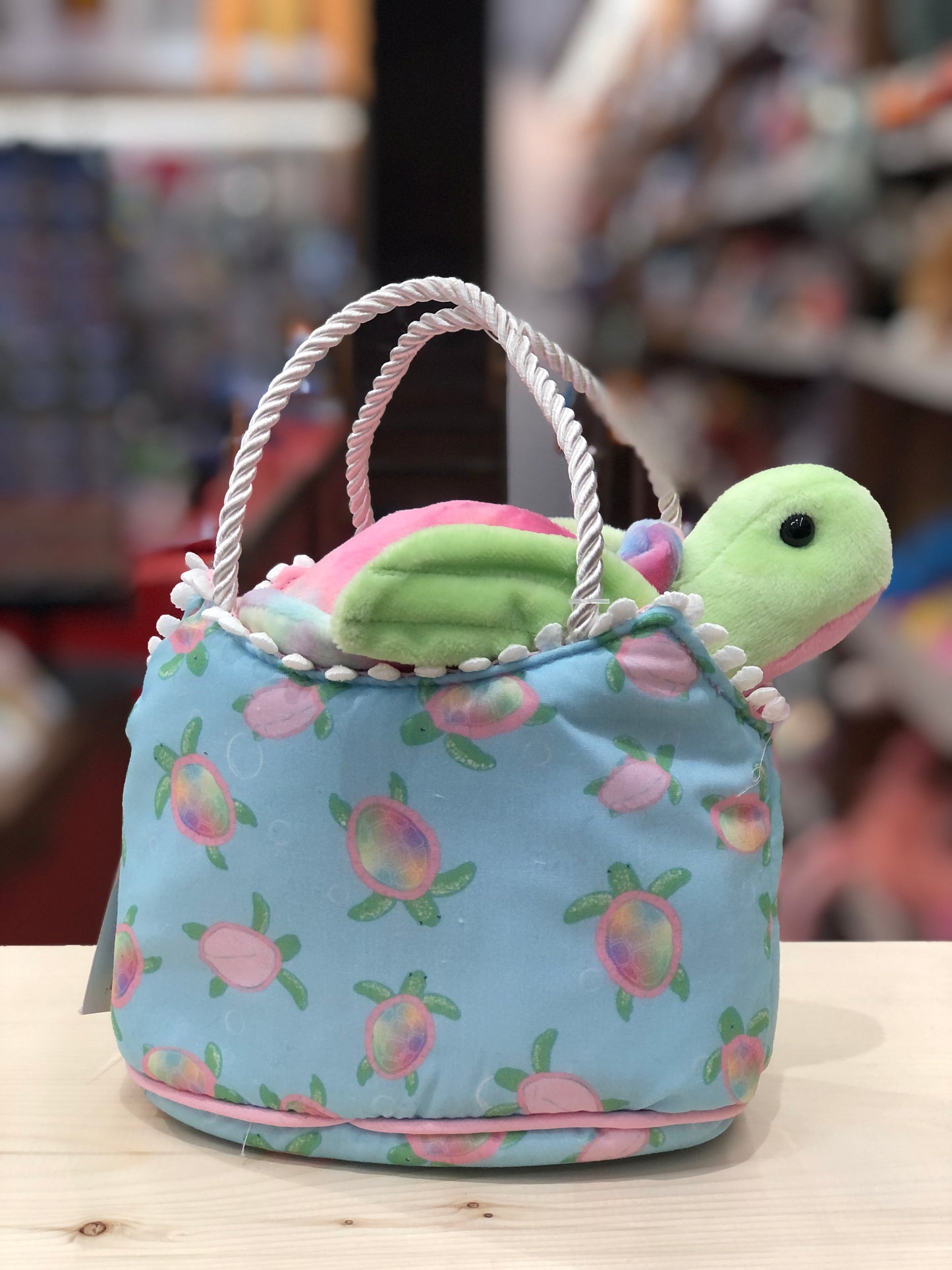 Douglas Sea Turtle Sassy Sak with Rainbow Turtle 6"