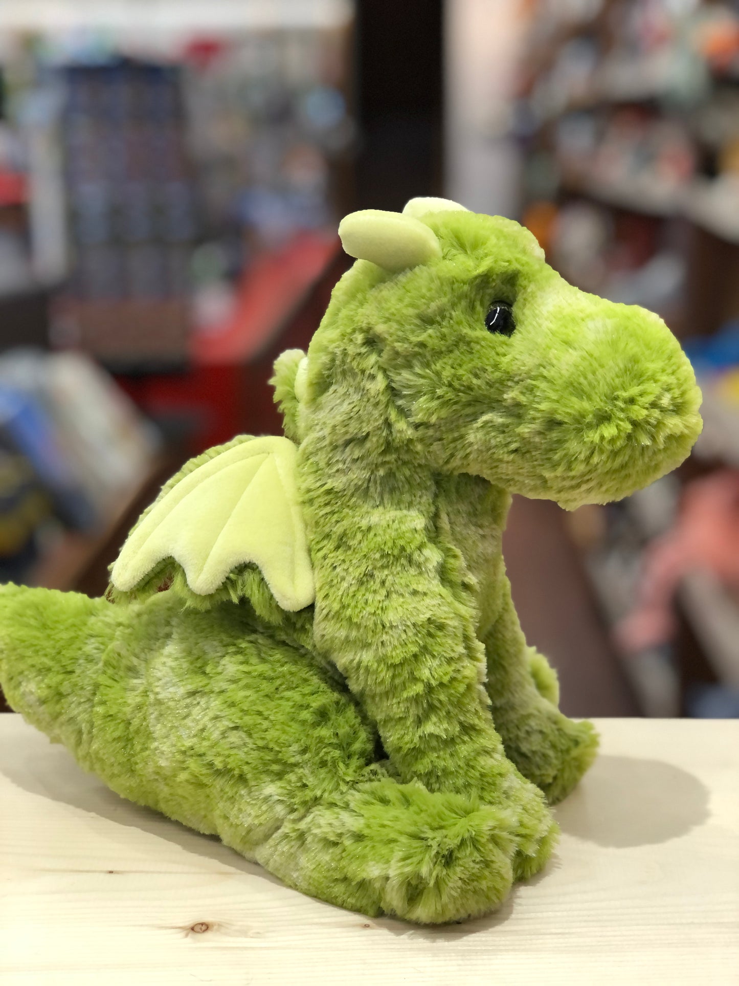 Douglas Lucian Sitting Green Dragon Plush 11"