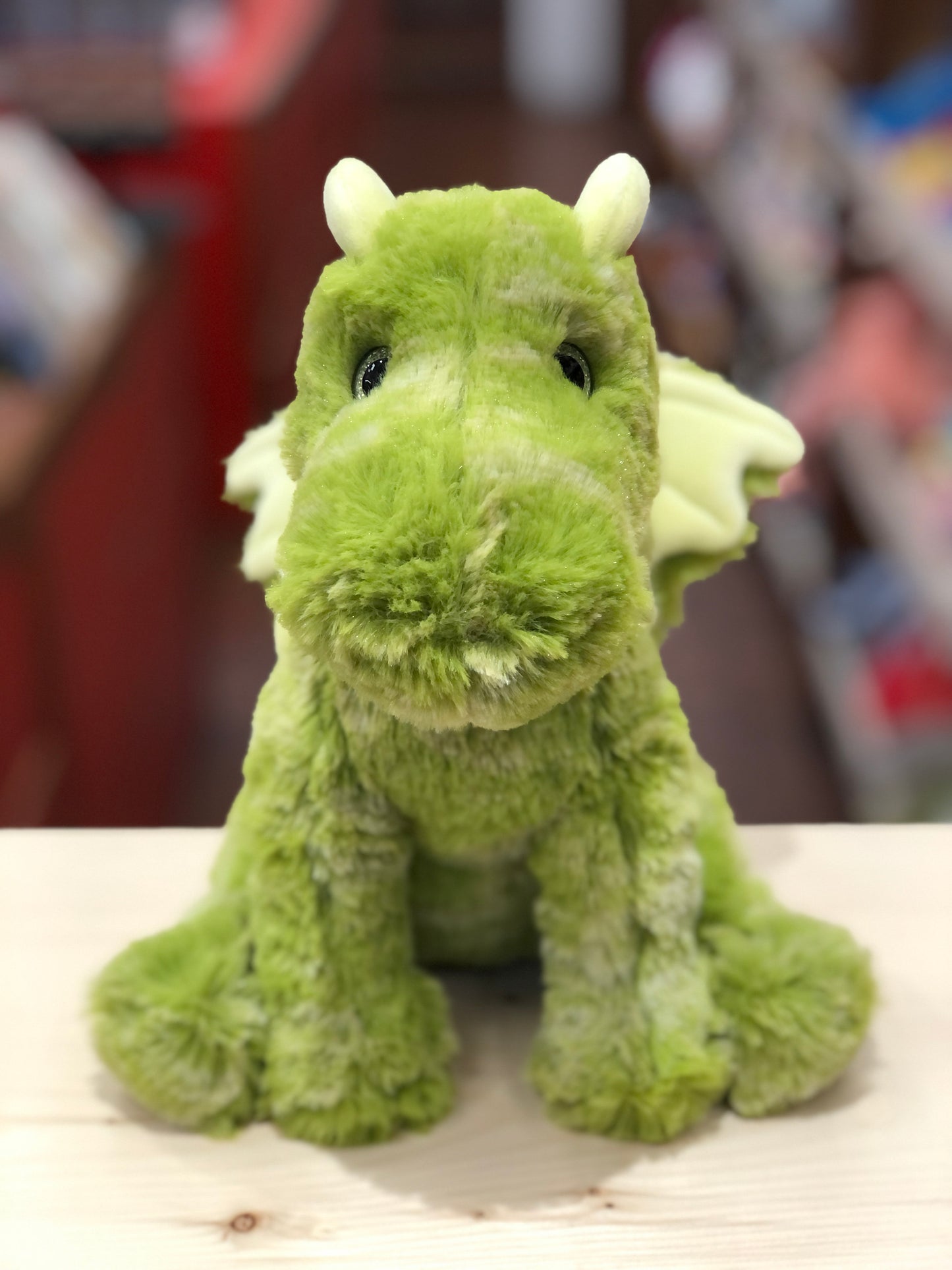 Douglas Lucian Sitting Green Dragon Plush 11"