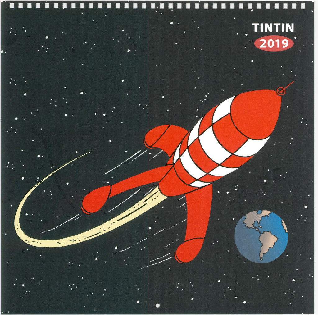 2019 Explorers on the Moon Tintin Wall Calendar 30X30cm