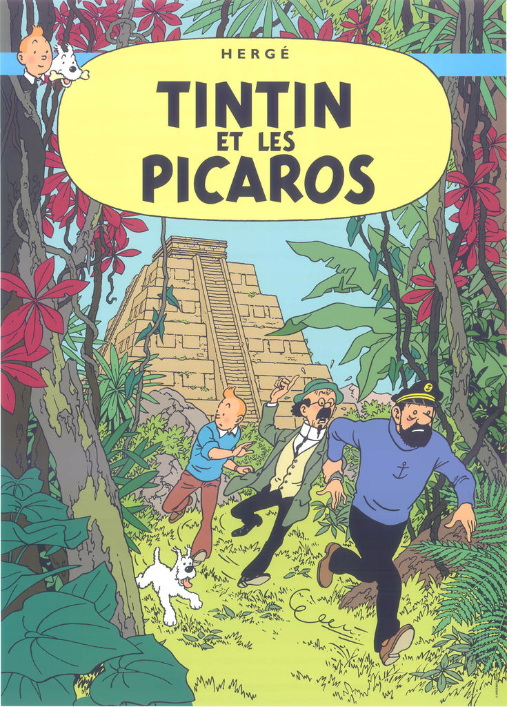 Tintin Postcard: Tintin Et Les Picaros (Tintin and the Picaros)