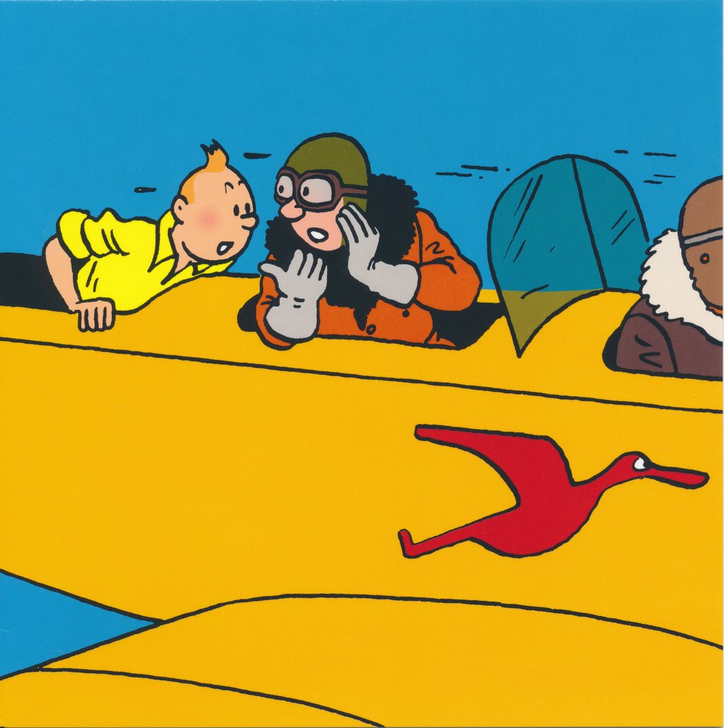 The Adventures of Tintin Airplane Set of 8 Note Cards Ref. 31185