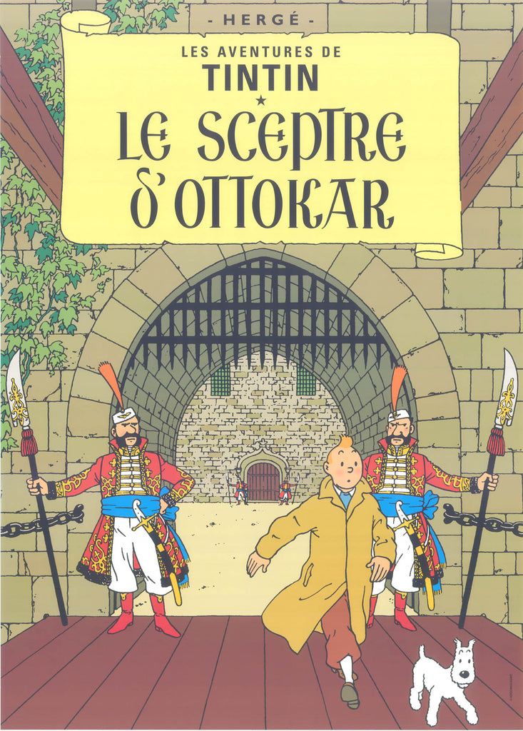 Tintin Postcard: Le Sceptre O`Ottokar (King Ottokar's Scepter)