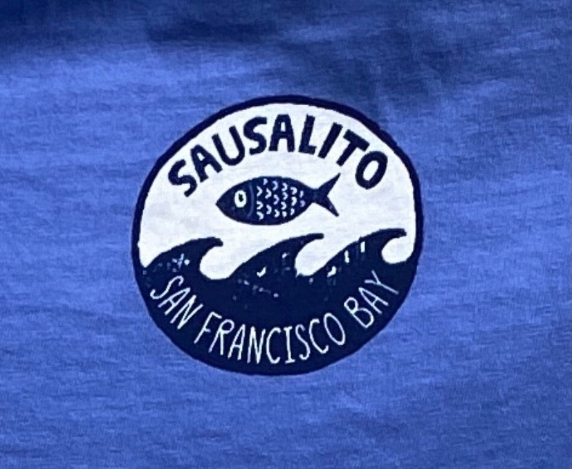 Fish Wave Sausalito Unisex Short Sleeve T Shirt
