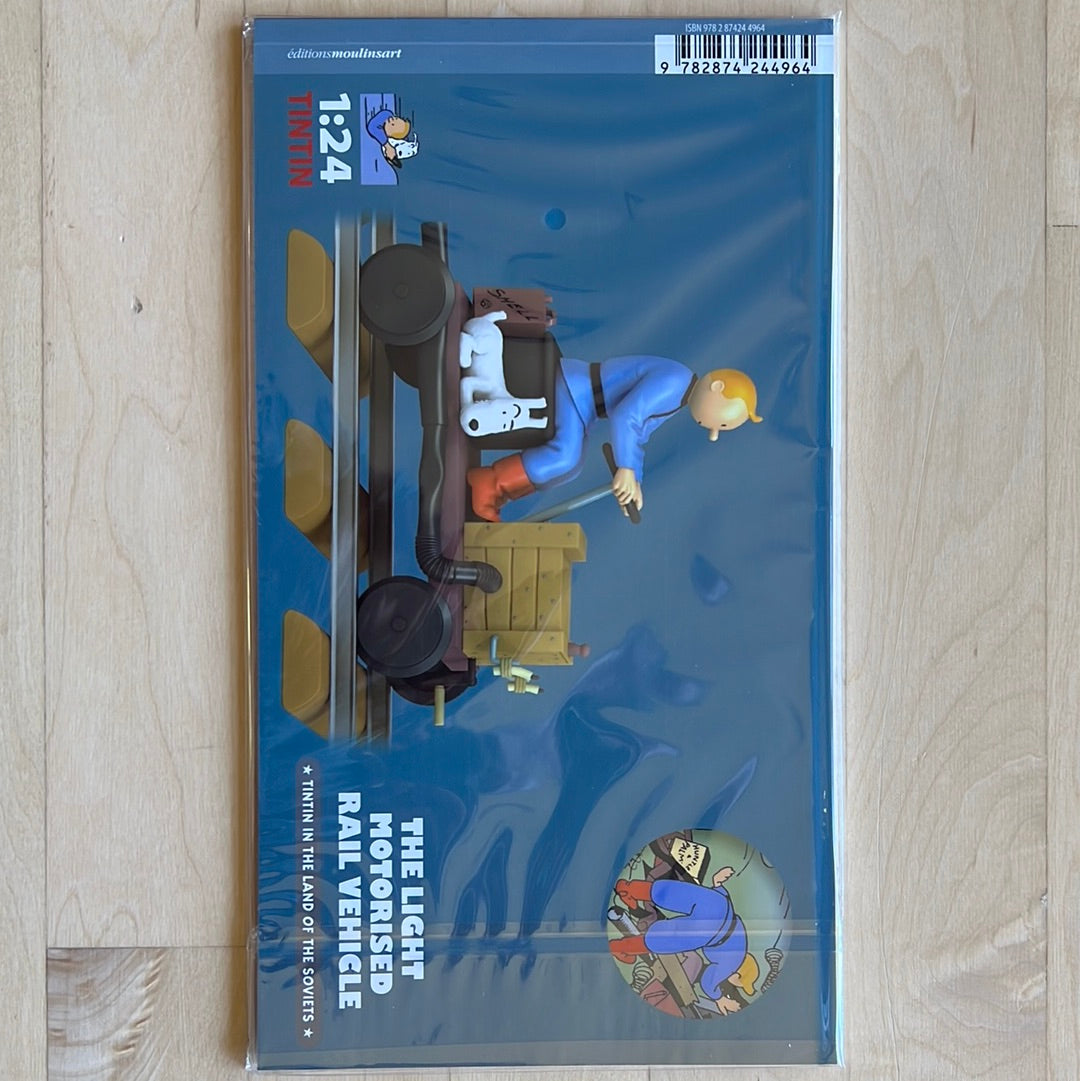 Tintin Handcar Resin Figure #59 (Draisine Engine) From "Tintin in the Land of the Soviets" 1/24