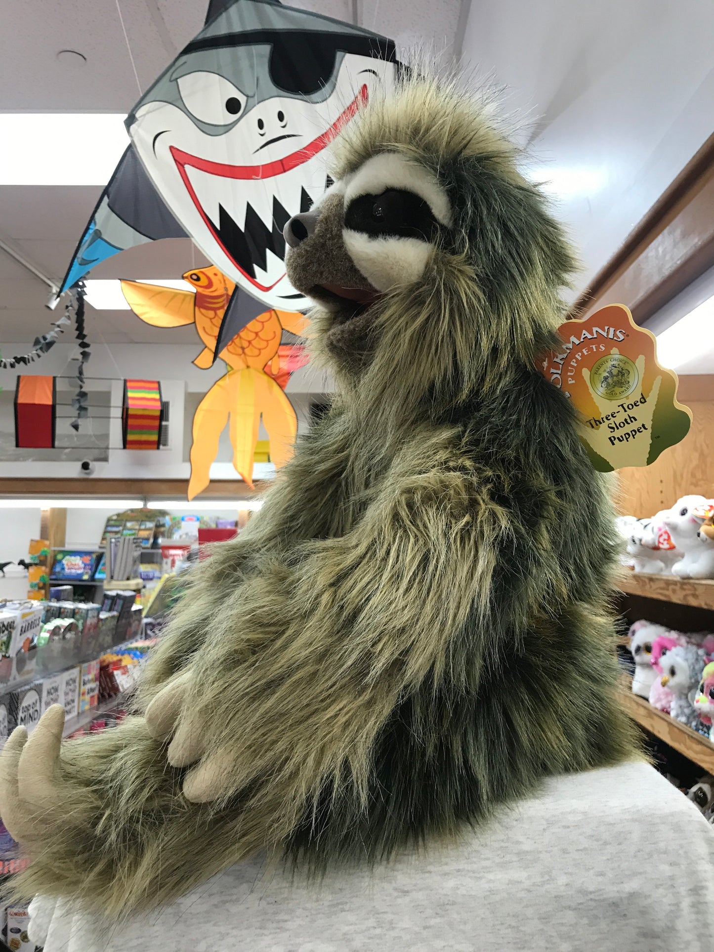 Folkmanis Three-toed Sloth Puppet 20”