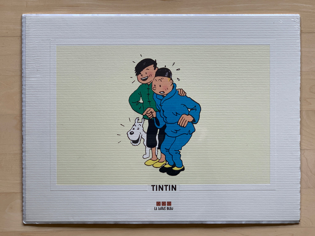 Tintin Lithograph “-TQ 02-“Le Lotus Bleau 1995