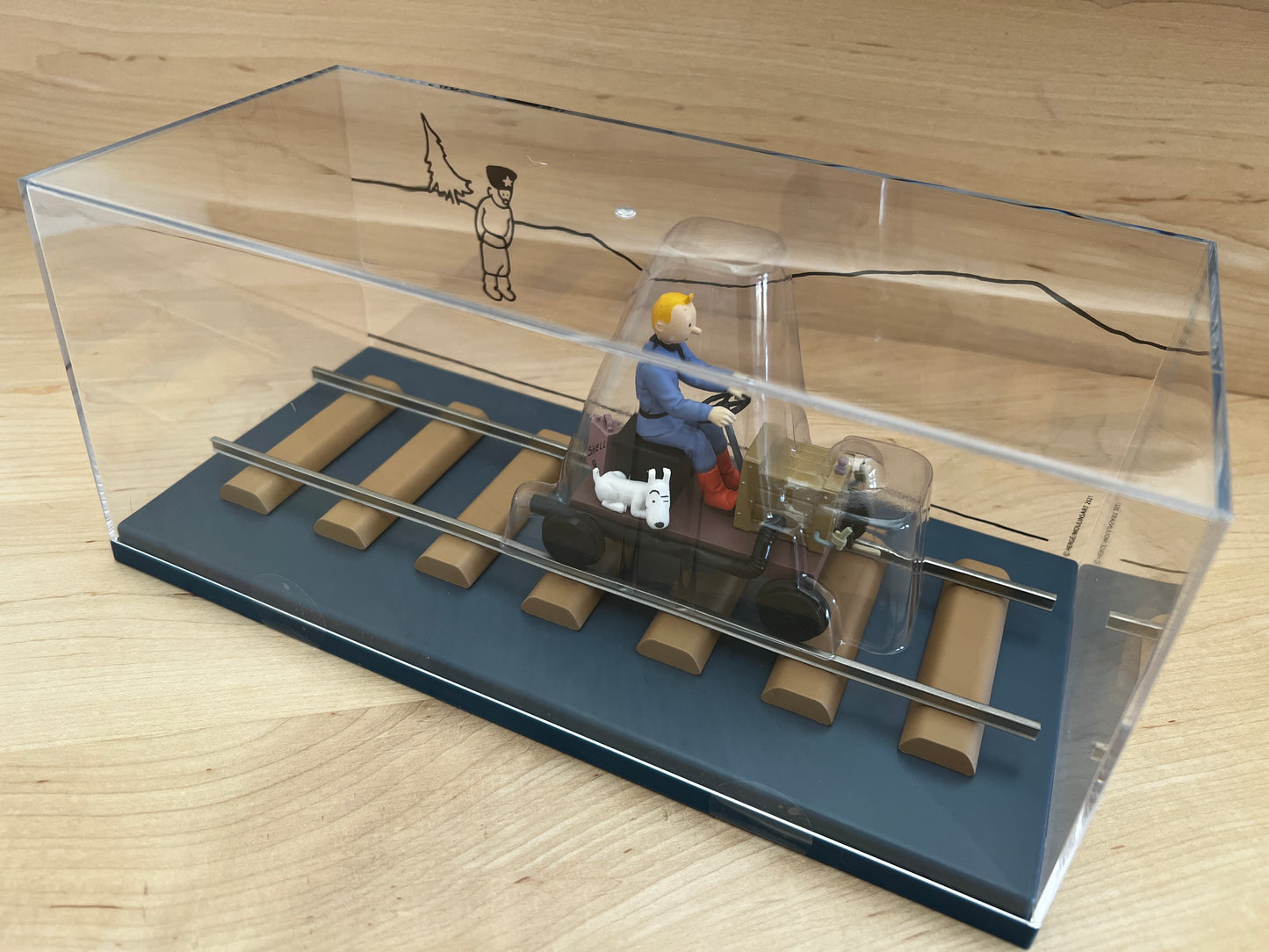 Tintin Handcar Resin Figure #59 (Draisine Engine) From "Tintin in the Land of the Soviets" 1/24