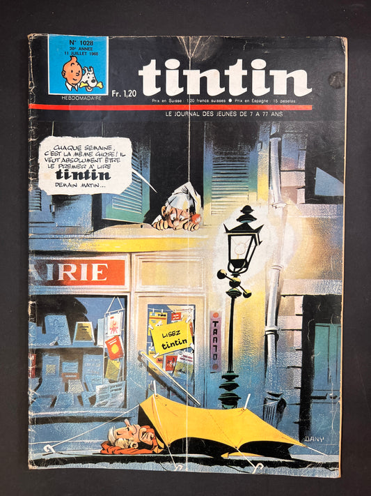 Le Journal Tintin Nº 1028 July 11 1968