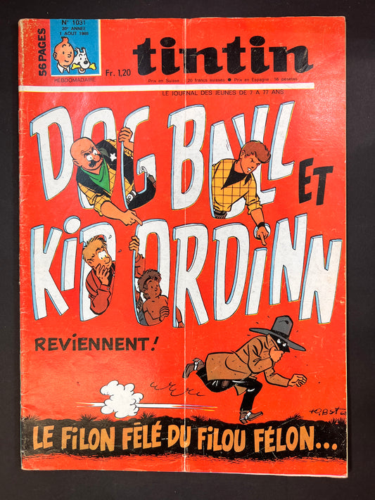Le Journal Tintin Nº 1031 August 1 1968
