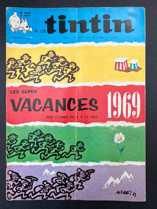 Le Journal Tintin Nº 1078 June 26 1969