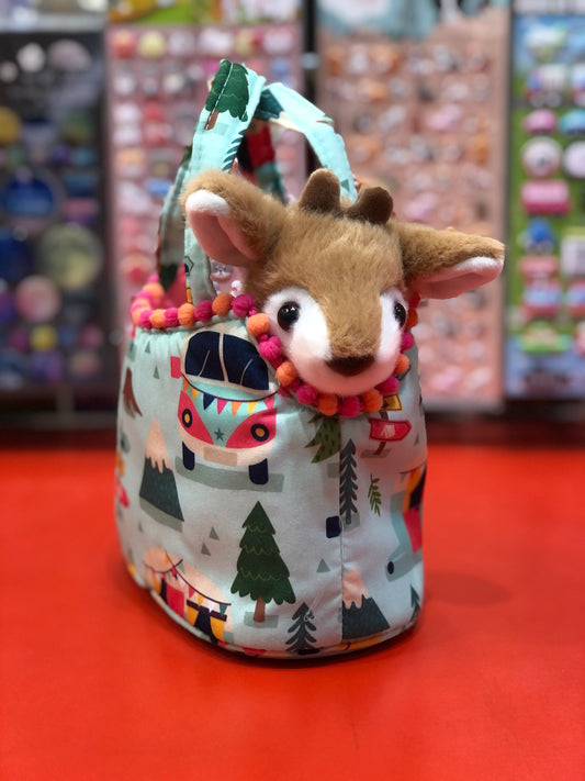 Douglas Camping Sassy Sak with Fawn Plush 6"