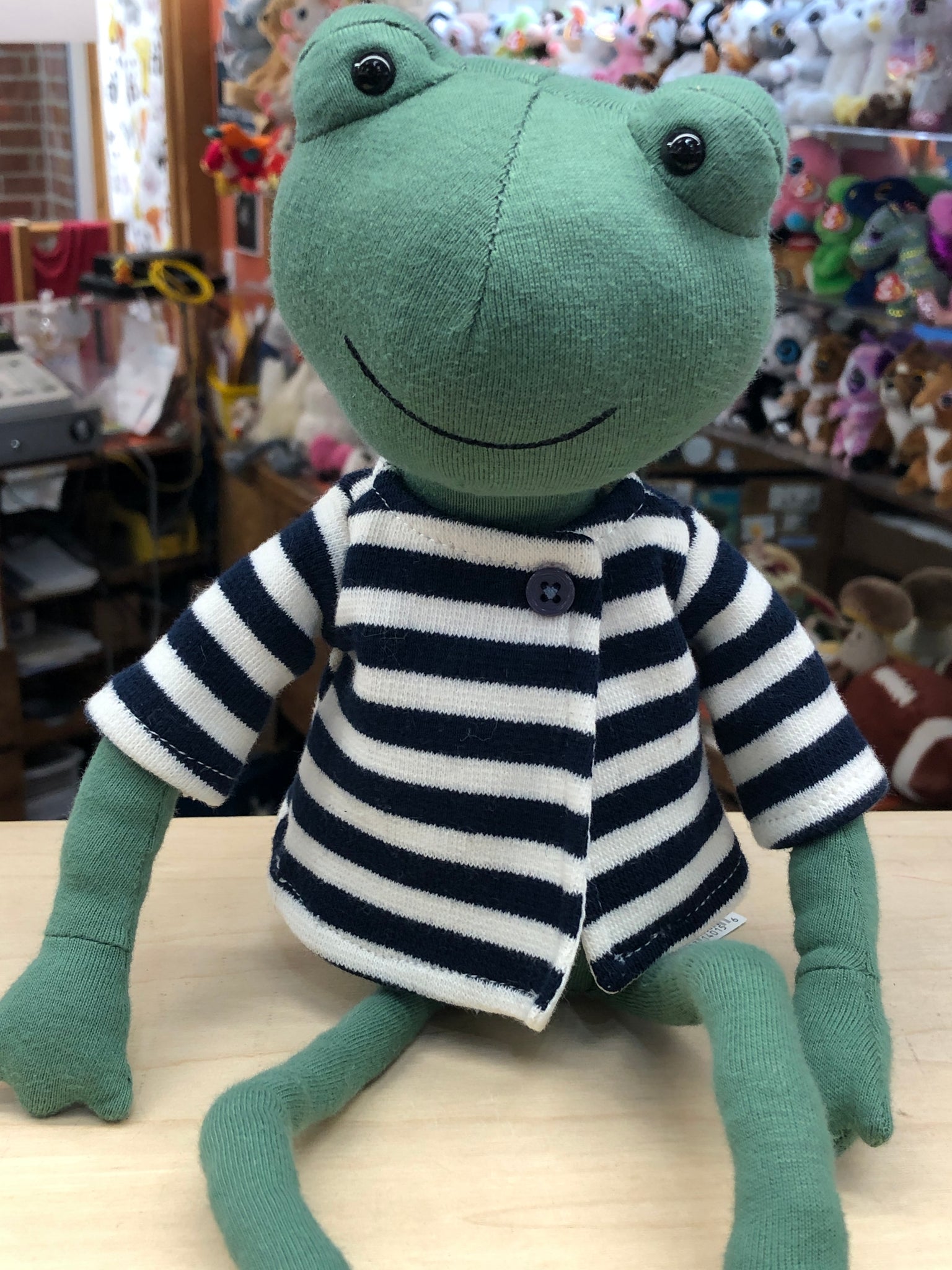 Jellycat Francisco Frog Plush 14 – Sausalito Ferry Co