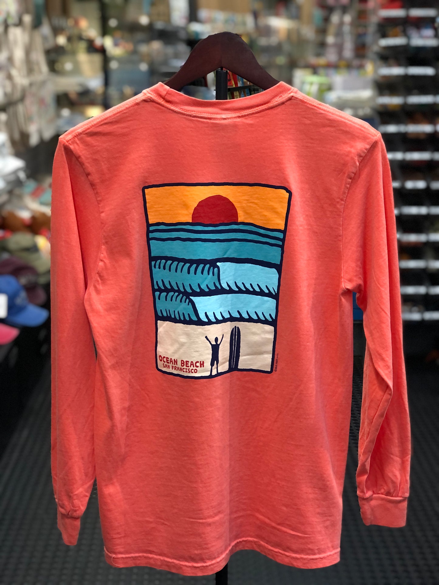Sun At Ocean Beach San Francisco Unisex Long Sleeve T Shirt