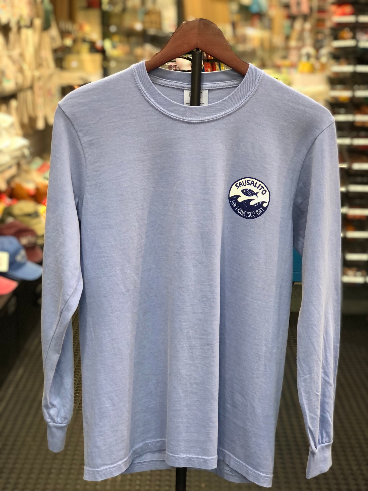 Fish Wave Sausalito Unisex Long Sleeve Shirt