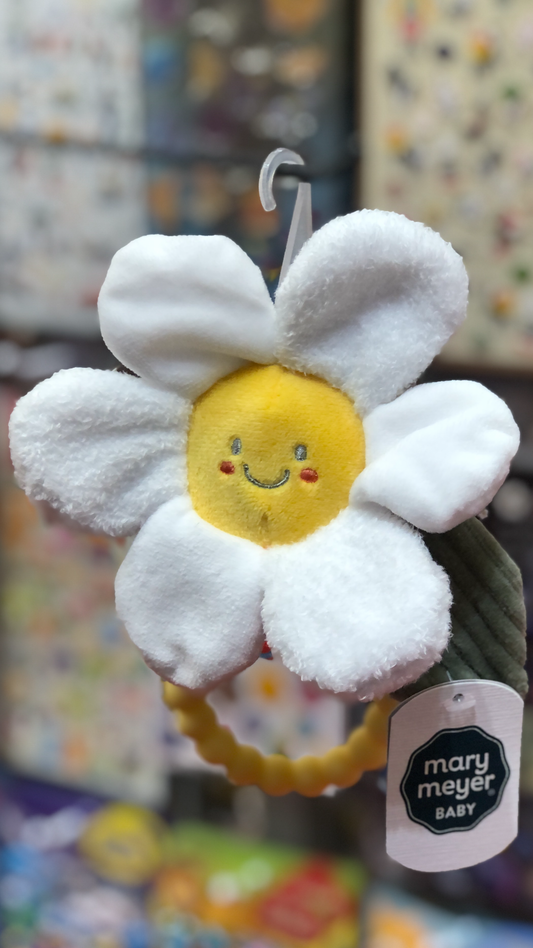 Mary Meyer Baby Sweet Soothie Daisy Teether Rattle 6″