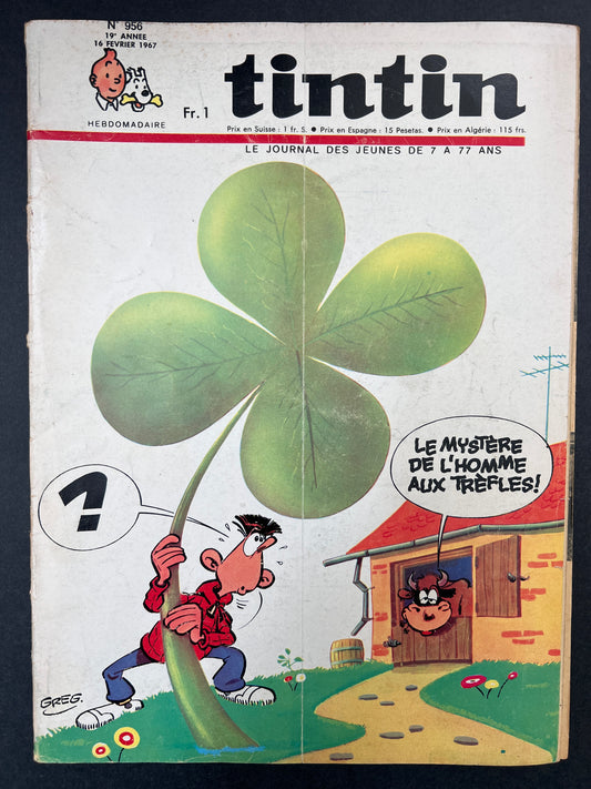 Le Journal Tintin Nº 956 February 16 1967