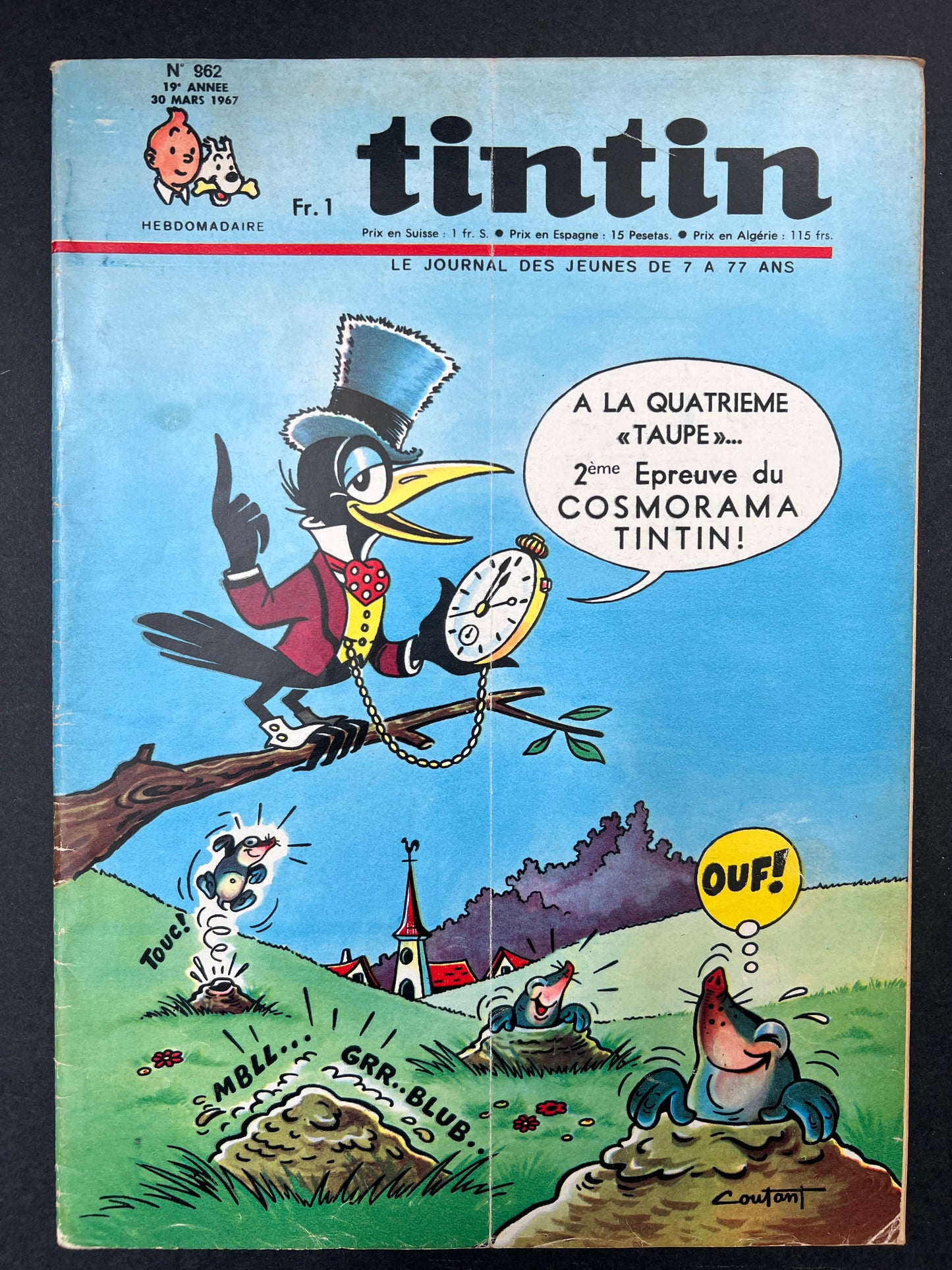 Le Journal Tintin Nº 962 March 30 1967