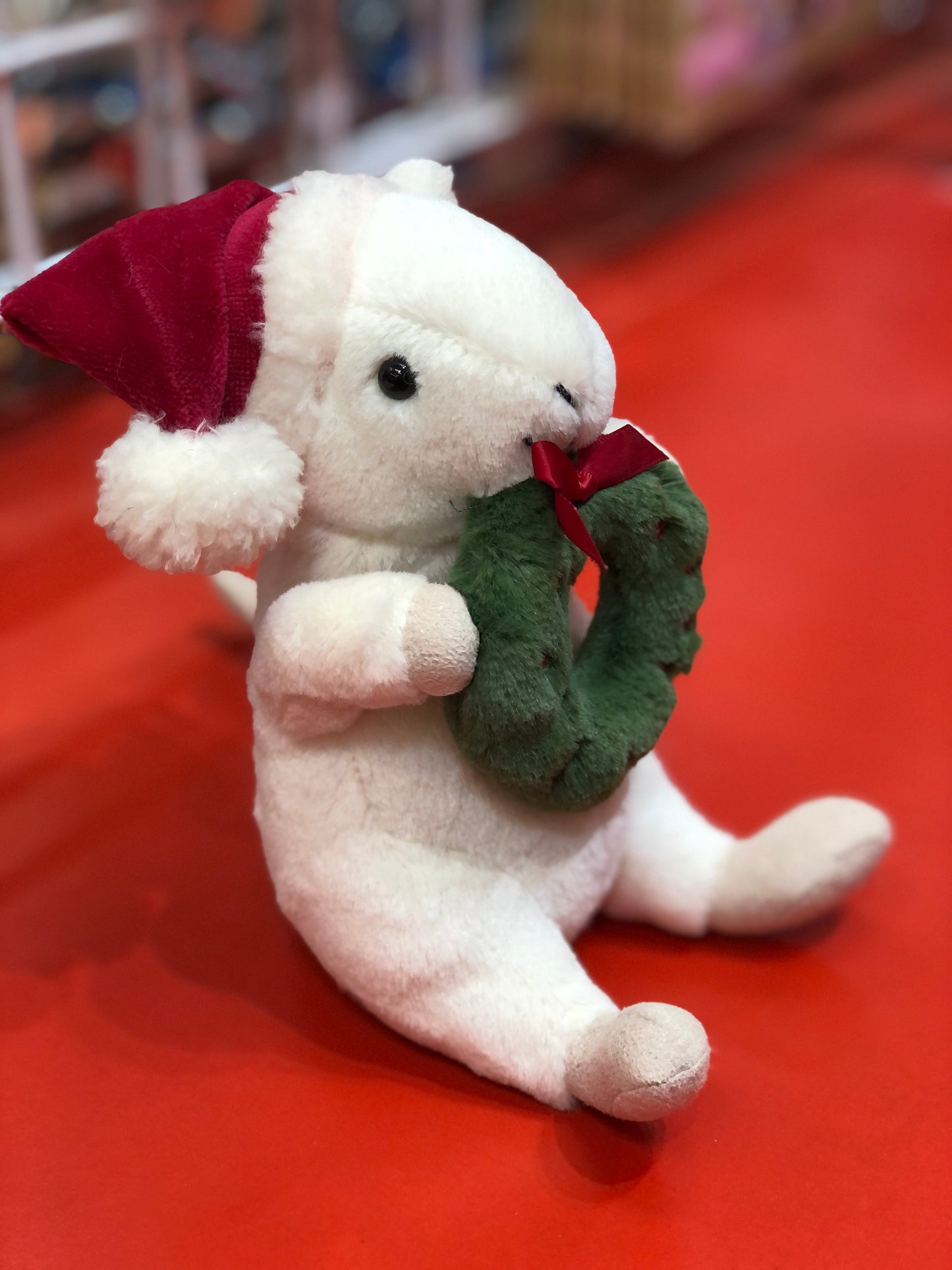 Jellycat Merry Mouse with Wreath Plush 8"