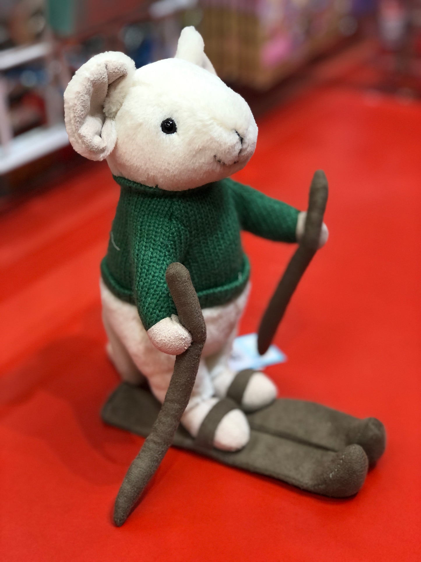 Jellycat Merry Mouse Skiing Plush 8"
