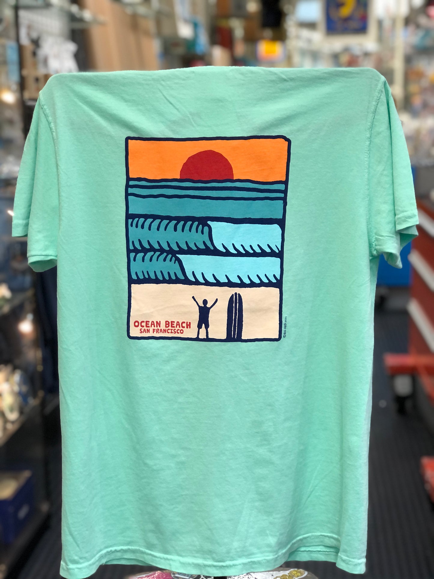 Sun At Ocean Beach San Francisco Unisex Short Sleeve T Shirt