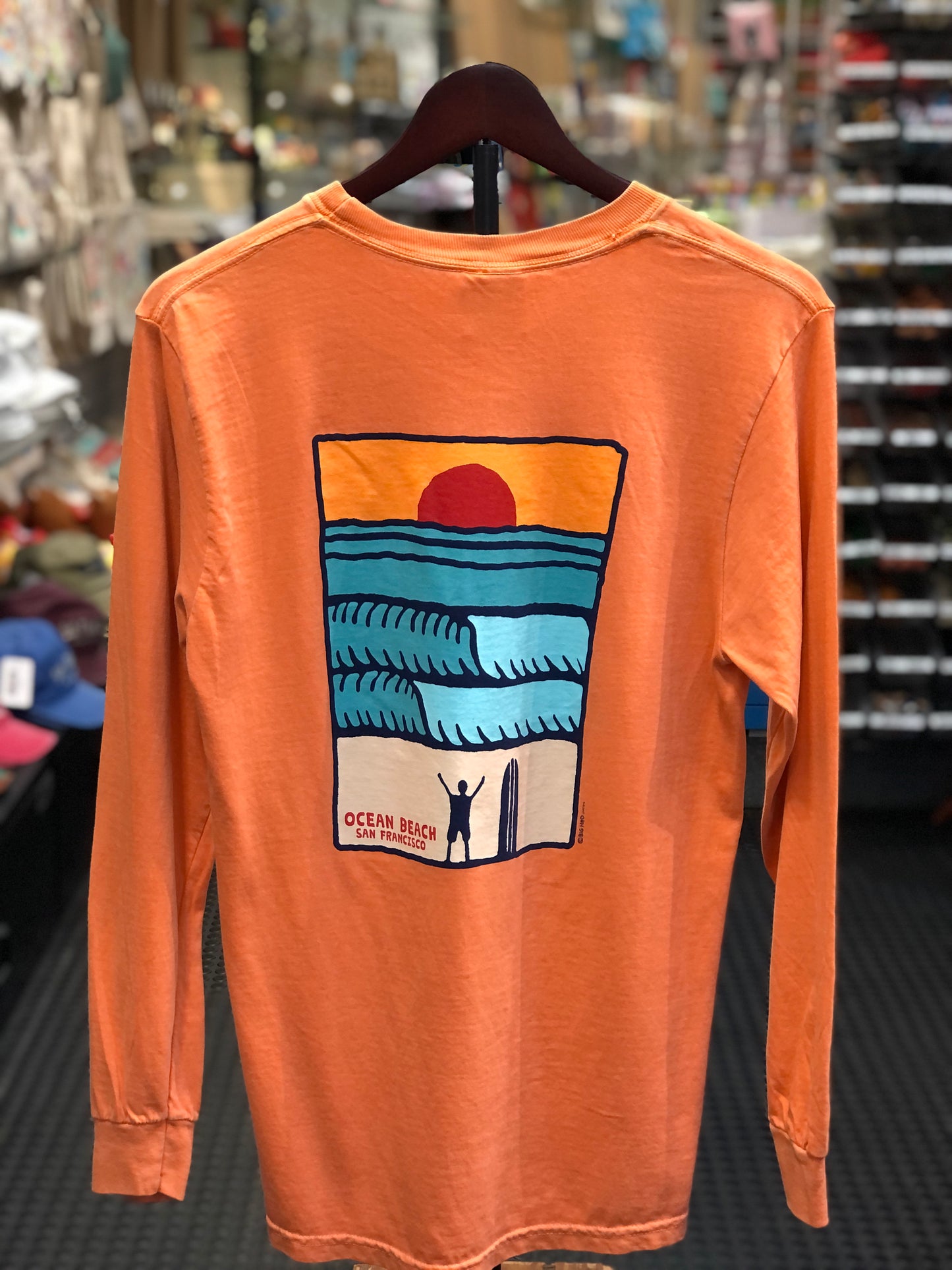 Sun At Ocean Beach San Francisco Unisex Long Sleeve T Shirt