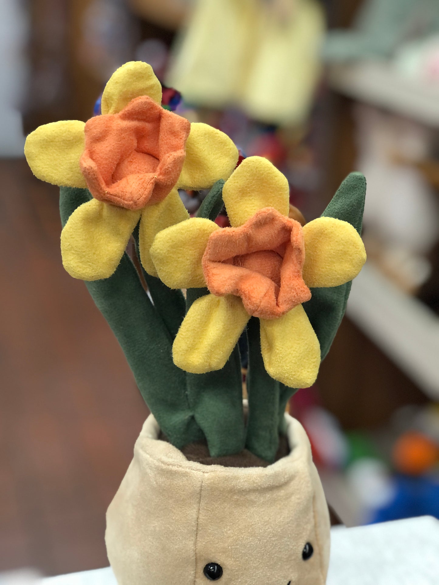 Jellycat Amuseables Daffodil Pot Plush 11"