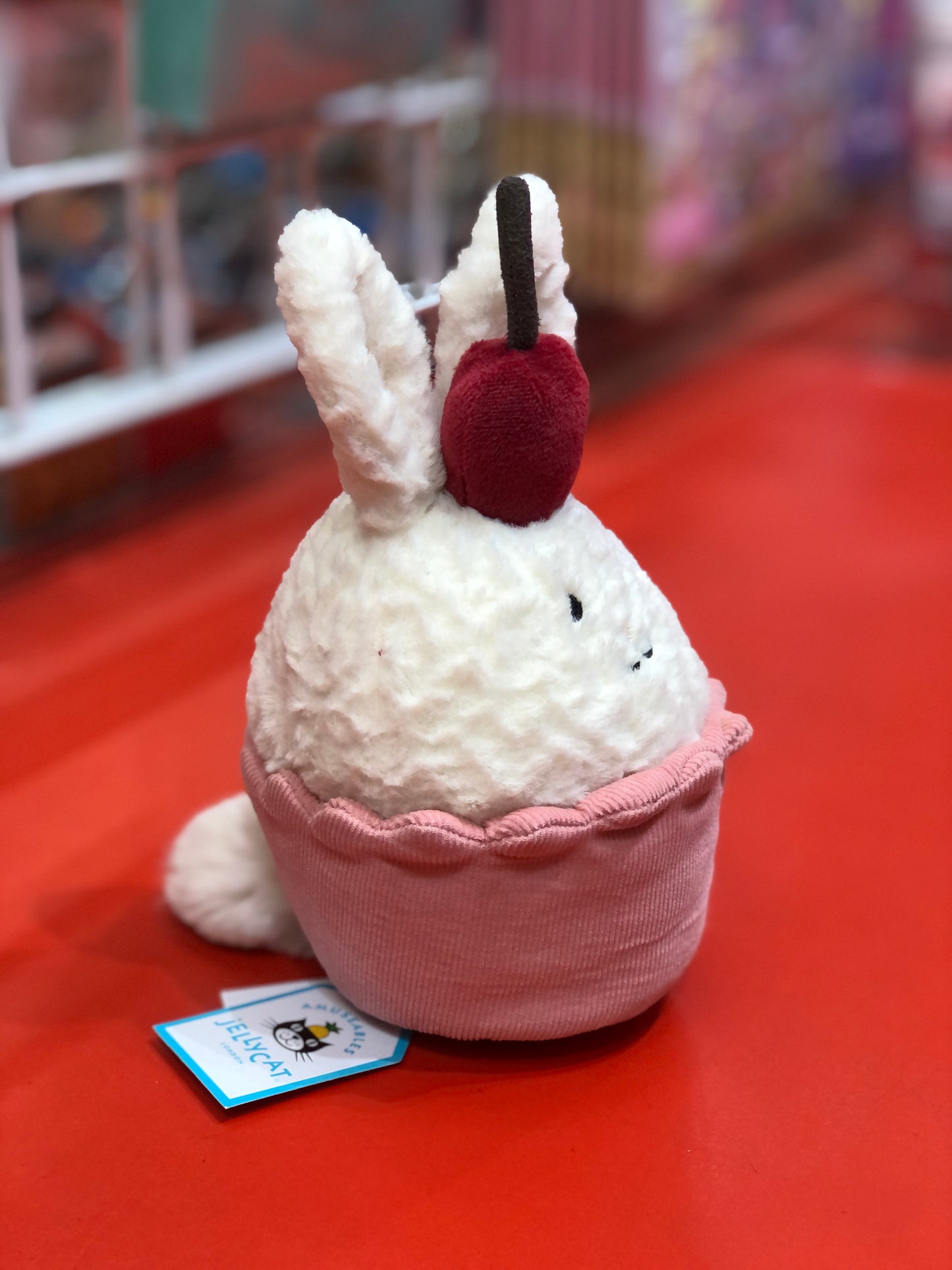 Jellycat Dainty Dessert Bunny Cupcake Plush 5.5"