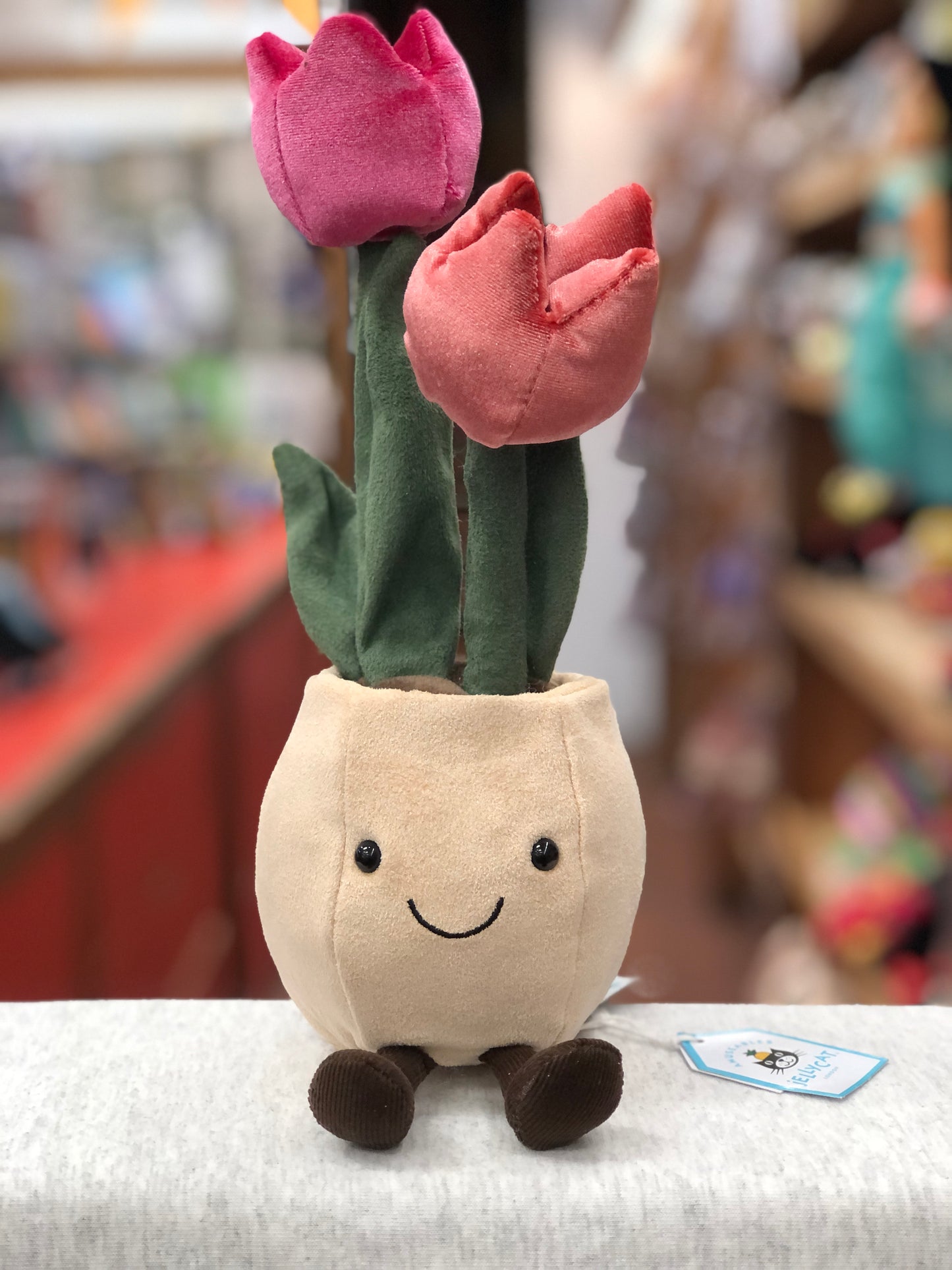 Jellycat Amuseables Tulip Pot Plush 12"