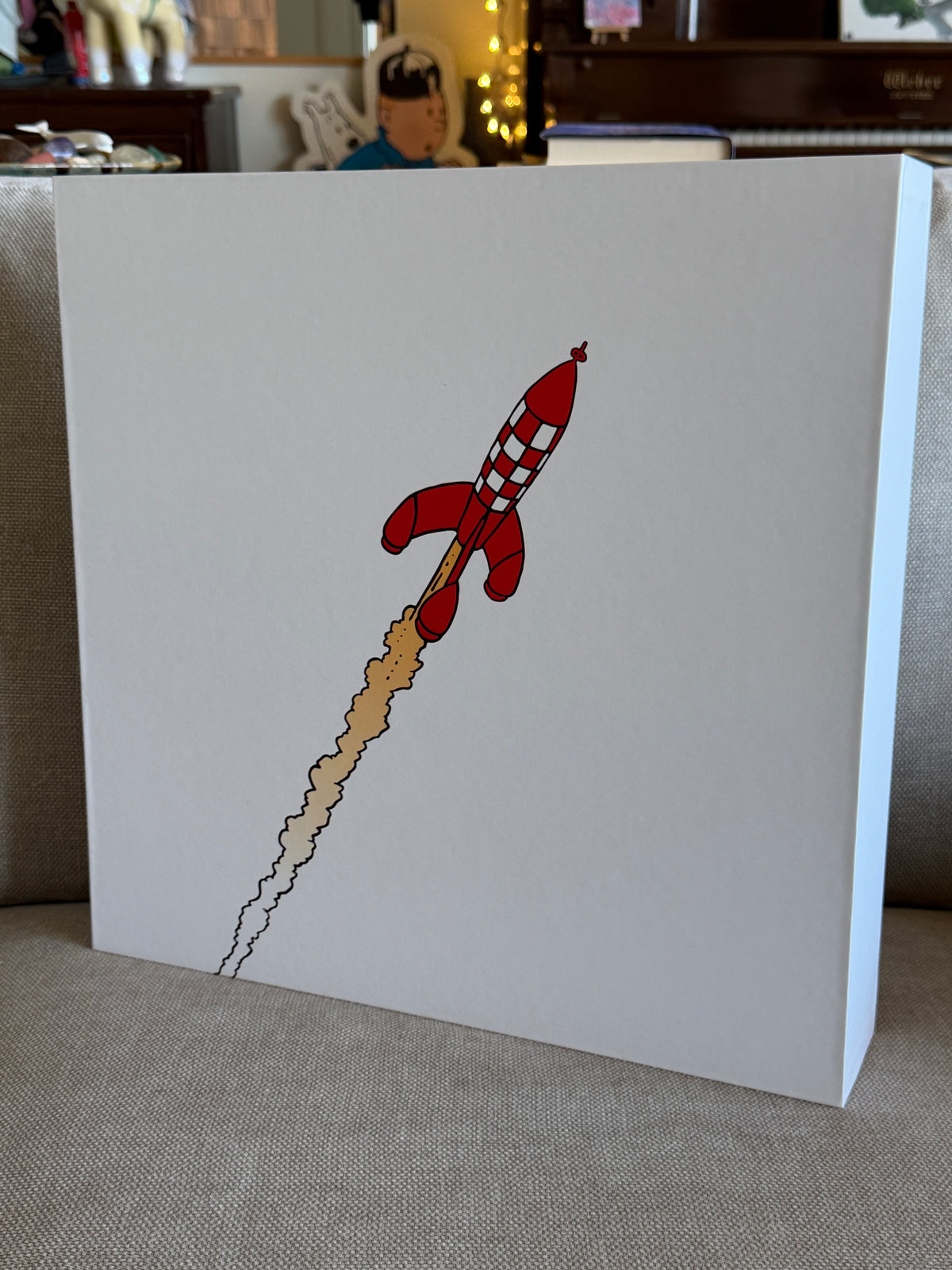 Tintin Moon Rocket Red Wall Clock Ref: 82056