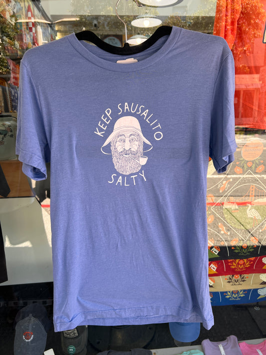 Blue Keep Sausalito Salty Unisex T Shirt