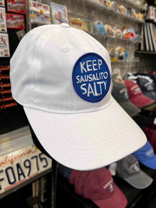 Keep Sausalito Salty White Unstructured 100% Cotton Twill Cap