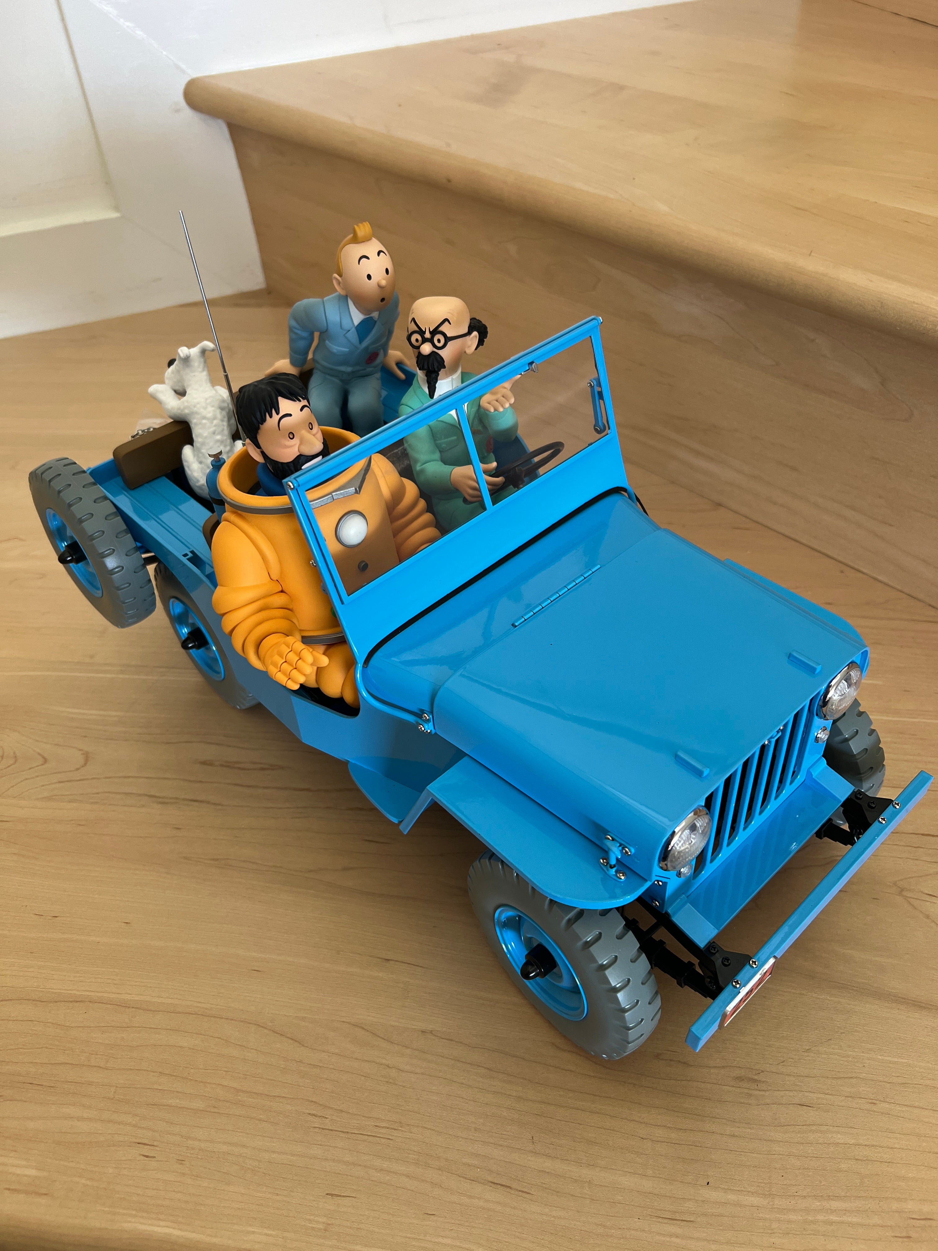 Blue Willys Jeep From Destination Moon 1/8 Scale Ref. 44300