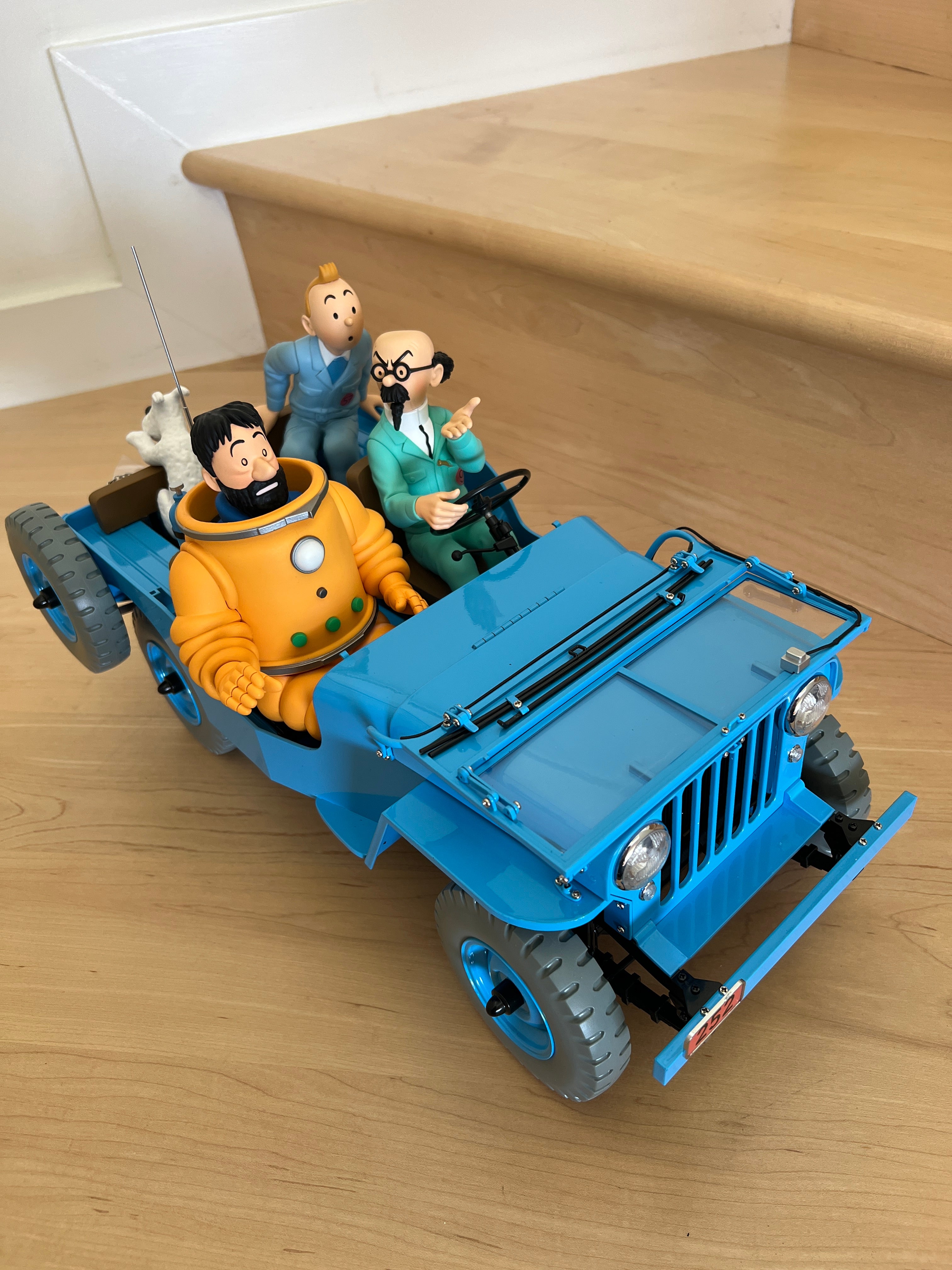 Blue Willys Jeep From Destination Moon 1/8 Scale Ref. 44300