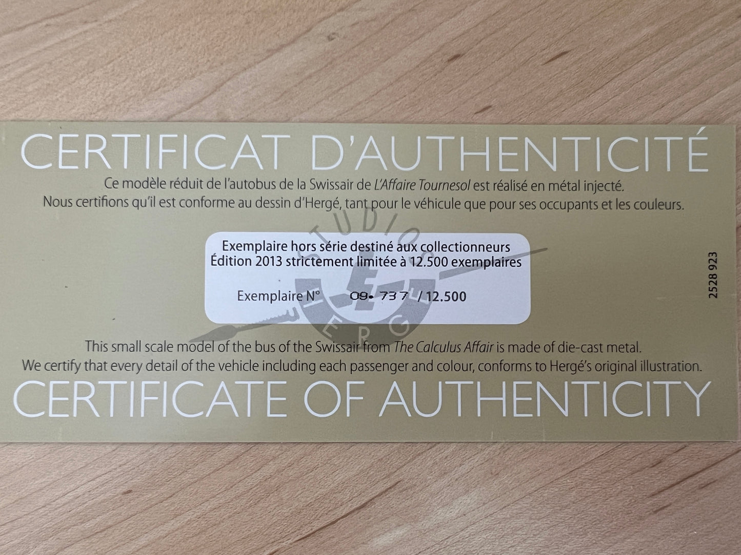 Der Swissair Bus aus "Der Fall Tournesol" Ref. 2528920