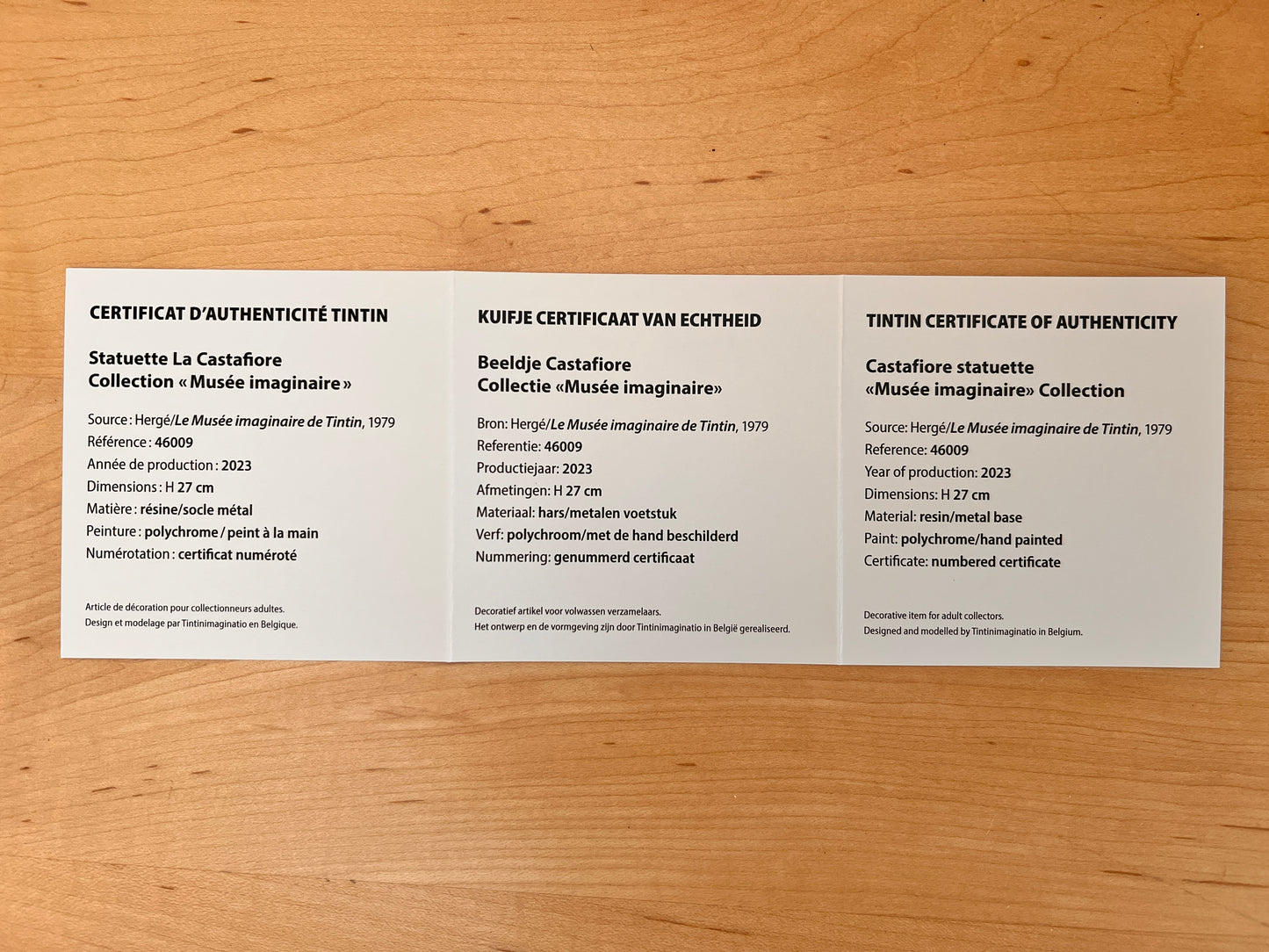 Bianca Castafiore Statuette "Musee Imaginaire Collection" Ref. 46007